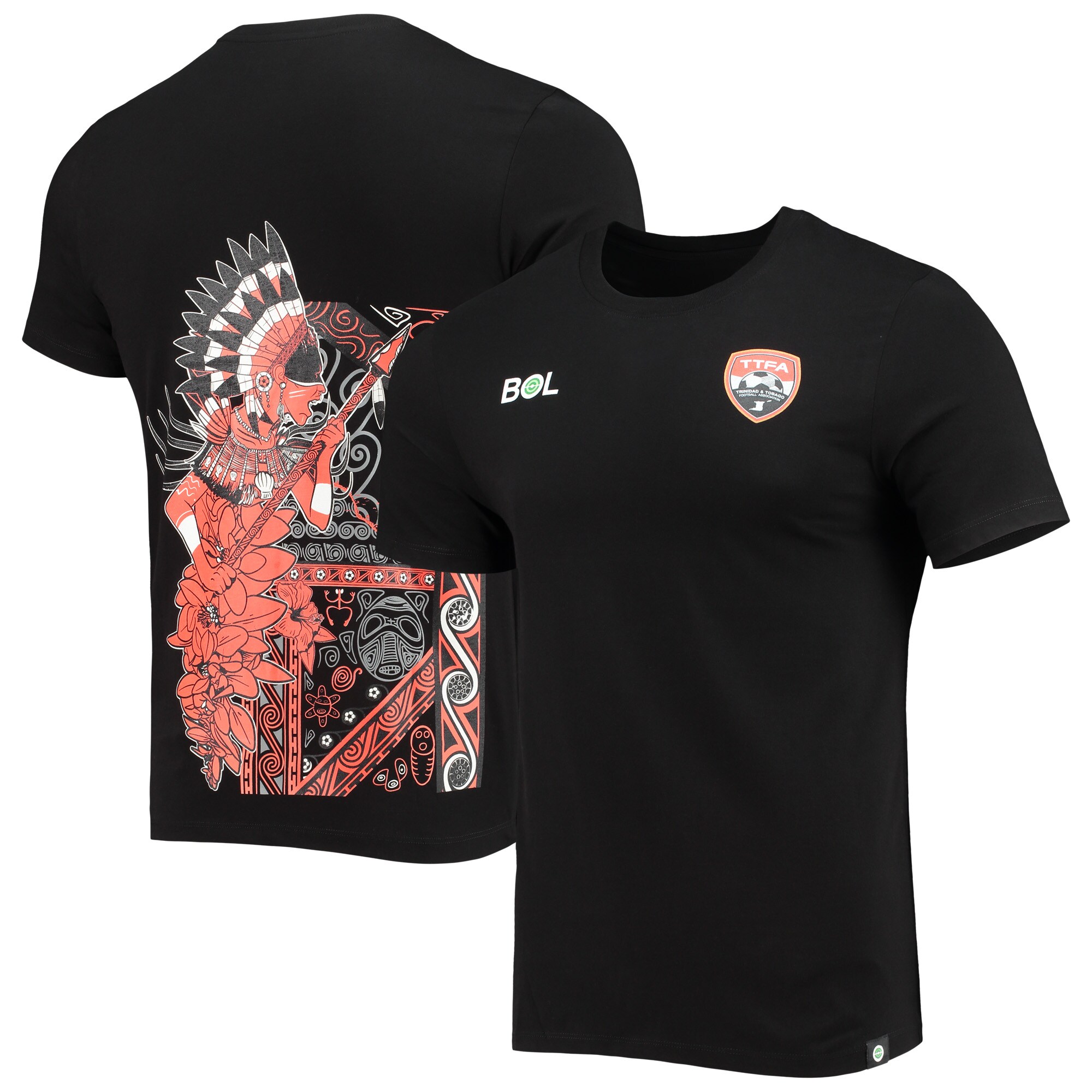 trinidad and tobago national team warrior tribal t-shirt – black Collection | Australia Football Jerseys And World Cup Kits